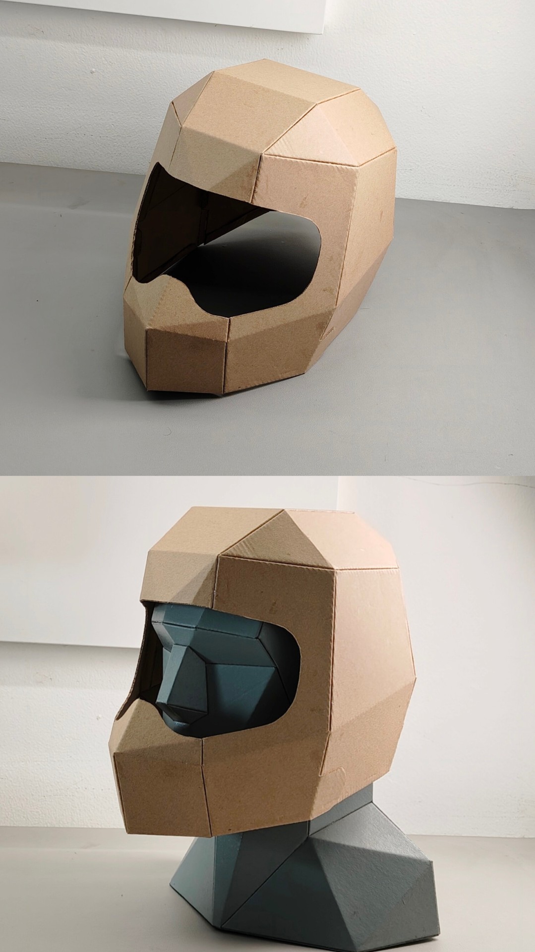 cardboard Classic Motorcycle Helmet Base