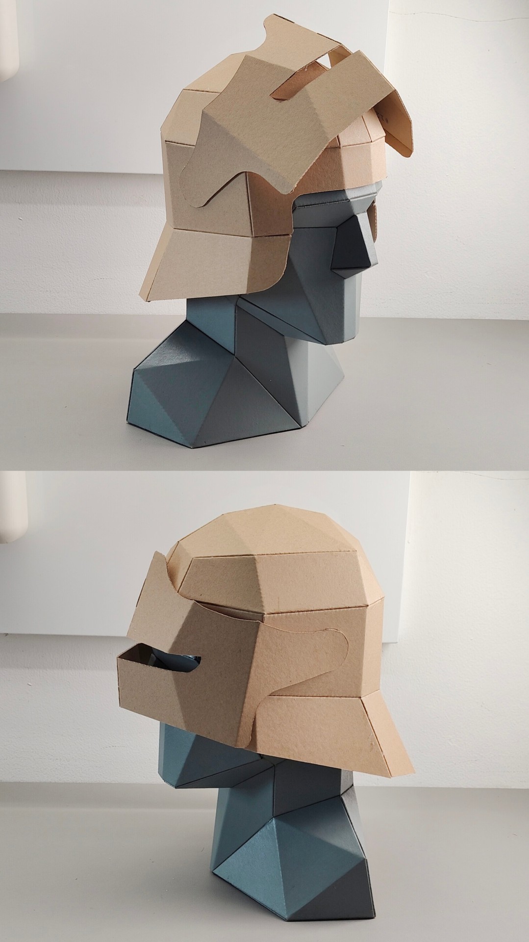 cardboard Knight Sallet Helmet