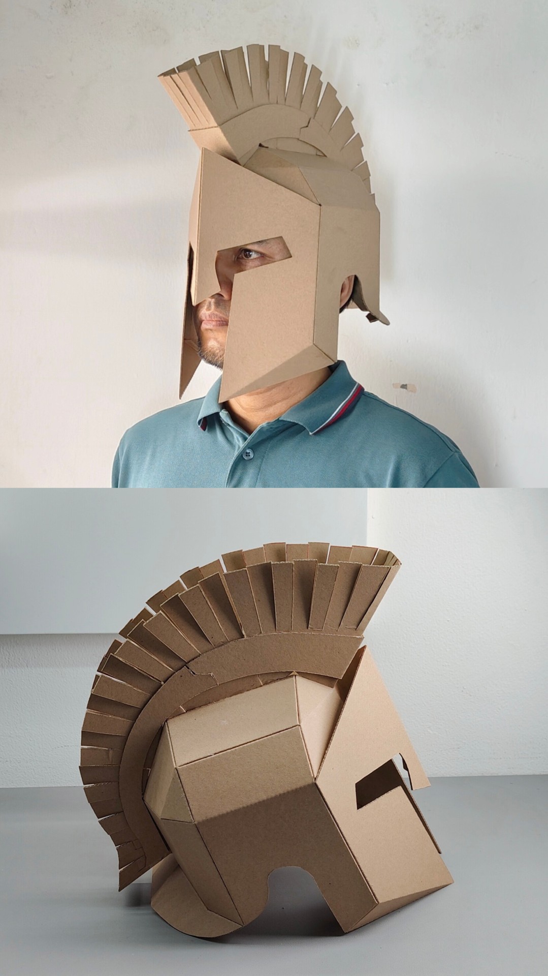 cardboard Spartan Helmet